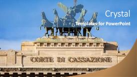  Presentation with justice - Beautiful PPT layouts featuring rome-italy-january-10-2019 backdrop and a teal colored foreground