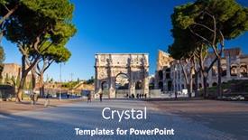  Presentation with constantine - PPT layouts consisting of rome-italy-january-11-2019 background and a ocean colored foreground