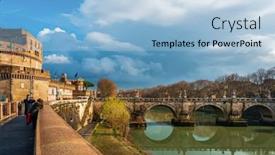  Presentation with january - Beautiful presentation theme featuring rome-italy-january-17-2019 backdrop and a light blue colored foreground