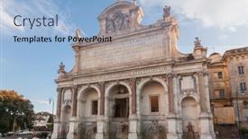  Presentation with baroque - Slide deck with rome-italy-may-16-2016 background and a  colored foreground