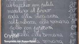  Presentation with restaurant menu - 