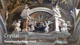  Presentation with church altar - Cool new slides with rome-italy-september-02-angels backdrop and a dark gray colored foreground