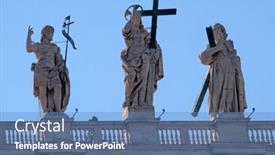  Presentation with christianity - Cool new PPT theme with rome-italy-september-02-st backdrop and a teal colored foreground