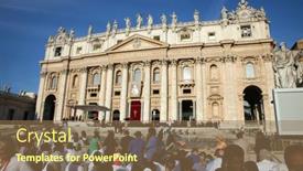  Presentation with vatican - Colorful PPT theme enhanced with rome-italy-september-05-st backdrop and a coral colored foreground