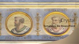  Presentation with pope - PPT layouts enhanced with rome-italy-september-05 background and a coral colored foreground