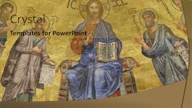  Presentation with jesus christ - Colorful presentation theme enhanced with rome-italy-september-05 backdrop and a gold colored foreground