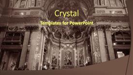  Presentation with world tourism - Slide set with rome-may-12-beautiful-interior background and a tawny brown colored foreground