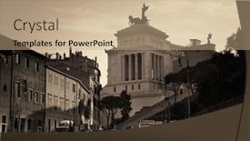  Presentation with world tourism - Beautiful PPT layouts featuring rome-may-12-street-view backdrop and a coral colored foreground