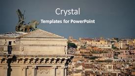  Presentation with rome - Presentation with rome-rooftop-view-with-ancient background and a gray colored foreground