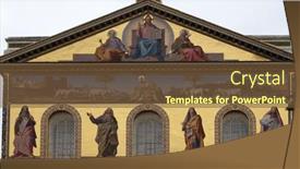  Presentation with isaiah - Presentation design enhanced with rome-september-05-mosaic background and a tawny brown colored foreground