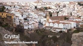  Presentation with islam andalusia - Cool new PPT layouts with ronda malaga province andalusia spain backdrop and a tawny brown colored foreground