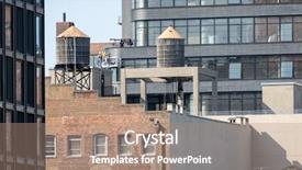  Presentation with tank storage - Audience pleasing slide deck consisting of roof of a building backdrop and a coral colored foreground