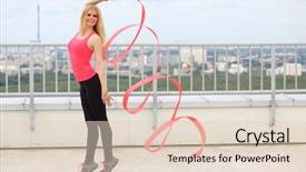  Presentation with red beet root - Cool new theme with roof of a multistory building backdrop and a  colored foreground