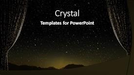  Presentation with blue night - PPT theme enhanced with roof-of-the-house-under background and a black colored foreground