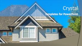  Presentation with house window - Cool new presentation with roof of the house with nice window backdrop and a teal colored foreground