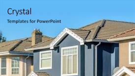  Presentation with house window - Slide deck consisting of roof of the house with nice window background and a light blue colored foreground