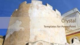  Presentation with roof - Cool new PPT theme with roof of the portuguese cistern backdrop and a  colored foreground