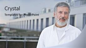  Presentation with house roof and roofing business - Audience pleasing PPT theme consisting of roof of the research backdrop and a light blue colored foreground