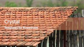 Presentation with tile - Amazing presentation theme having roof tile backdrop and a coral colored foreground