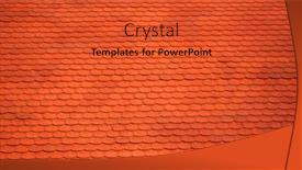  Presentation with tiles - Theme consisting of roof tiles background and a red colored foreground