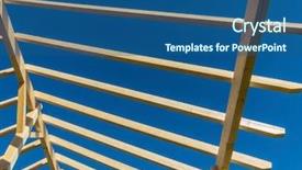  Presentation with new cold room storage - PPT layouts enhanced with roof truss of a new background and a ocean colored foreground