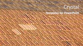  Presentation with tiles - Audience pleasing slides consisting of roof-with-old-red-tiles backdrop and a coral colored foreground