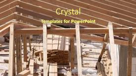  Presentation with ceramic tiles - PPT layouts consisting of roofing-construction-with-clay-roof background and a tawny brown colored foreground