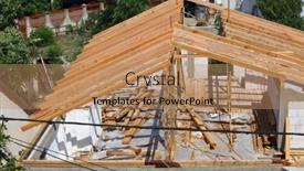  Presentation with ceramic tiles - Theme consisting of roofing-construction-with-clay-roof background and a coral colored foreground