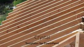  Presentation with ceramic tiles - Presentation design having roofing-construction-with-clay-roof background and a coral colored foreground