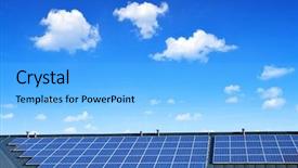  Presentation with energy solar - Slide set consisting of roofing cost - solar energy panel background and a light blue colored foreground