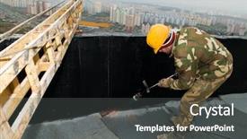  Presentation with bitumen - Audience pleasing PPT theme consisting of roll by torch on flame backdrop and a dark gray colored foreground