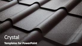  Presentation with roofing shingles - Slide set featuring roofing shingles - close up of metal roof background and a dark gray colored foreground