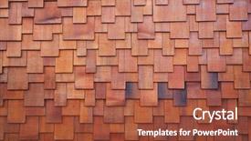  Presentation with redwood - Theme enhanced with roofing shingles - new section of a red background and a red colored foreground