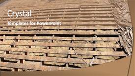  Presentation with construction materials - Presentation featuring roofs are an important part background and a coral colored foreground