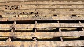  Presentation with construction site construction - Beautiful presentation theme featuring roofs are an important part backdrop and a coral colored foreground