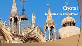  Presentation with venice - Beautiful slides featuring rooftop detail of the patriarchal backdrop and a teal colored foreground