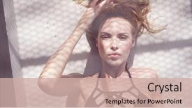  Presentation with summer sun - Slide set with rooftop in a sun background and a soft green colored foreground