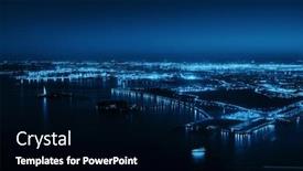  Presentation with manhattan - Amazing PPT layouts having rooftop-night-view-of-new backdrop and a black colored foreground
