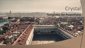  Presentation with historical buildings - Cool new presentation design with rooftop-view-from-the-bell backdrop and a lemonade colored foreground
