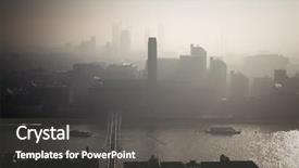  Presentation with paul - Amazing slides having church financials - rooftop view over london backdrop and a dark gray colored foreground