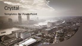  Presentation with paul - Presentation design enhanced with rooftop view over london background and a soft green colored foreground