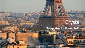  Presentation with eiffel tower paris france - Amazing theme having rooftop view skyline and eiffel backdrop and a violet colored foreground