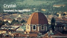  Presentation with italy - PPT layouts enhanced with rooftop view with medici chapel background and a gray colored foreground