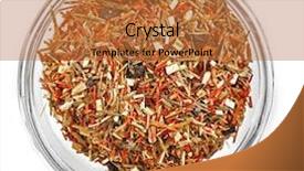  Presentation with tea - Slides enhanced with rooibos tea in bowl isolated background and a red colored foreground