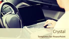  Presentation with transportation traffic - Slide set with traffic rool - transportation and vehicle concept background and a cream colored foreground