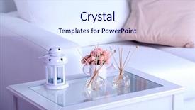  Presentation with fragrance - Presentation theme with room air refreshers and decorations background and a sky blue colored foreground