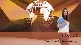  Presentation with computer room - PPT layouts enhanced with silver balls on the background background and a black colored foreground