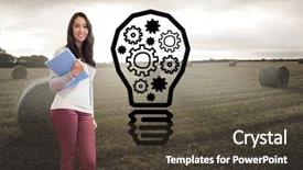  Presentation with computer room - Beautiful presentation theme featuring room and holding a folder backdrop and a tawny brown colored foreground