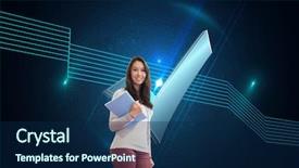  Presentation with computer vision and image processing - Audience pleasing theme consisting of room and holding a folder backdrop and a navy blue colored foreground