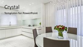  Presentation with kitchen design - Amazing theme having room and kitchen - white color backdrop and a light gray colored foreground